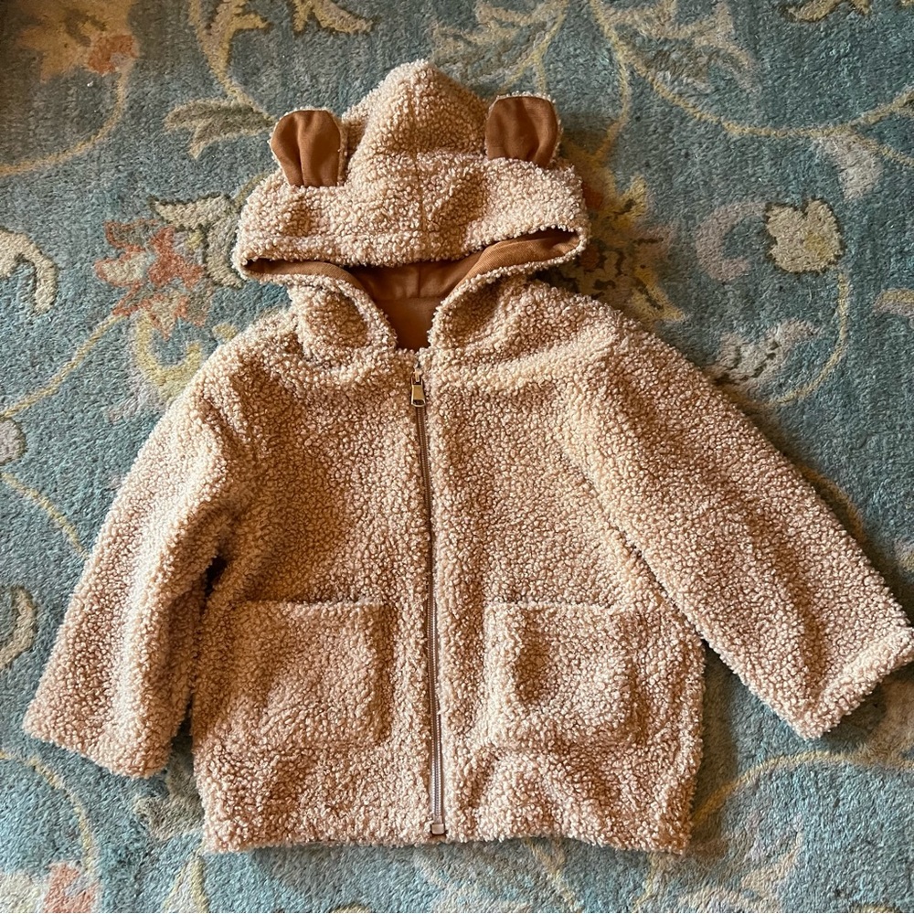 2T Hooded Teddy Coat